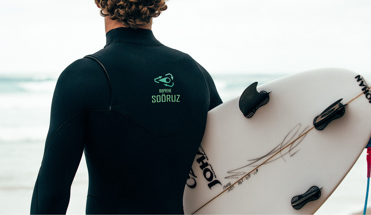 eau large surf school ecole de surf itinerante hossegor capbreton landes éco-responsable marque sooruz combinaison recyclé