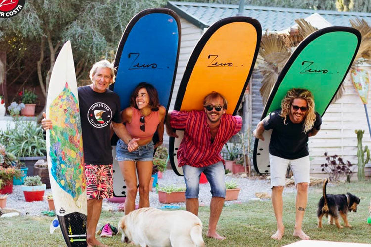 eau large surf school école surf itinérante landes hossegor capbreton seignosse éco-responsable planches recyclées zeus surfboards longboard fish shortboard mousse cours tous niveaux